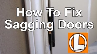 How To Fix Sagging Doors - Easily Align And Square Your Doors Using Shims