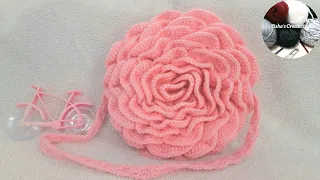 Crochet Mega Rose Bag