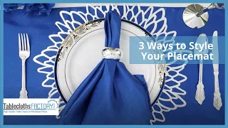 3 Ways to Style Your Placemat | DIY Decor | Tableclothsfactory.com