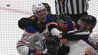 Connor McDavid Roughing Penalty And Leon Draisaitl Misconduct Penalty