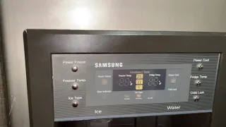 How to fix and reset a Samsung side by side refrigerator after a power outage.