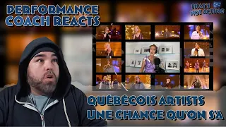 Celine Dion et Québécois Artists: Une Chance Qu’on S’a (Performance Coach Reacts)