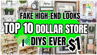 10 CLEVER DOLLAR STORE DIYS│ FAKE HIGH-END LOOKS WITH DOLLAR TREE PRODUCTS