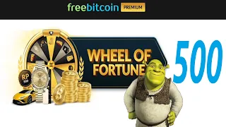 FREE BITCOIN - 500 WHEEL OF FORTUNE (WOF)