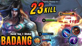 23 Kills!! Badang New Build (PLEASE TRY) - Build Top 1 Global Badang ~ MLBB