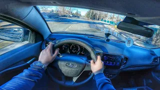 BEHIND THE WHEEL / LADA VESTA [1.6 106H.P] 🇷🇺 / POV TEST DRIVE / FIRST PERSON TEST DRIVE