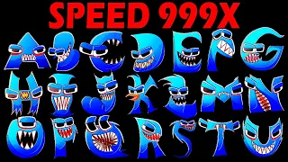 Alphabet Lore But Everyone is Evil 1 Number Lore Monster Evil  Speed 999X