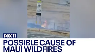 New video shows possible cause of deadly wildfires in Maui