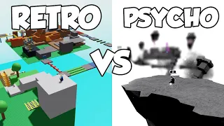 RETRO Obby VS PSYCHO Obby (Hardest Obby?) - Slap Battles