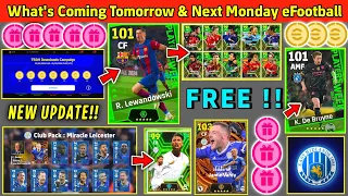 😱What's Coming Tomorrow & Monday | eFootball 2024 mobile | Free Coins😍