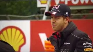 Vettel and Coulthard at Circuit Gilles Villeneuve 2013