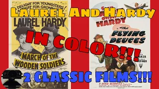 2 Laurel And Hardy Classics in COLOR!!!