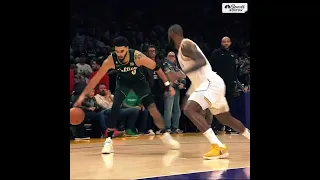 #shorts Jayson Tatum sinks one over LeBron James to tie things up with 17 seconds left in the 4th
