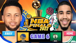 GAME 6 NBA Finals Golden State Warriors at Boston Celtics NBA Live Scoreboard Play by Play /Interga