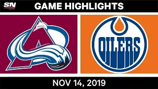 NHL Highlights | Avalanche vs Oilers – Nov. 14, 2019