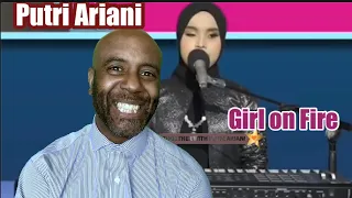 Putri Ariani - Girl on Fire Full LIVE Cover 2022 Enhanced Vers (Alicia Keys) REACTION