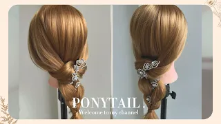 項鍊變髮飾～簡單馬尾髮型～PONYTAIL HAIRSTYLE!  No 89