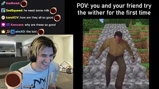 xQc reacts to POV: you and your friend try the wither for the first time
