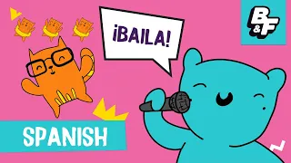 Learn Spanish with BASHO & FRIENDS | Baila Body Parts Brain Break