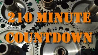 210 minute timer countdown with alarm sound effect