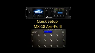 Voes Midi Controllers - Quick Setup MX-18 + Axe-Fx III