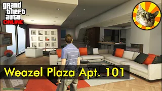 Weazel Plaza Apartment 101 house tour | GTA Online