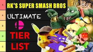 RK’s Smash Bros Ultimate Tier List (Objectively Right)(King K Rool perspective)