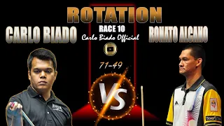 ROTATION | PART 1/2| Carlo Biado VS Ronato Alcano (71-49)| Race 10