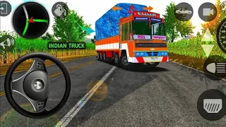 Truck Dreving village indian truck #games #truck