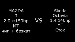 Kia Cerato 2.0 MT vs Skoda Octavia 1.4T vs Mazda 2.0 MT. Ночные покатушки