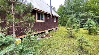 Strapping Down (Underpinning) My Self Built Off Grid Cabin In The Woods