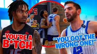 TRASH TALKER TRIES TO FIGHT US IN THE PRO-AM! (Mic'd up 5v5)