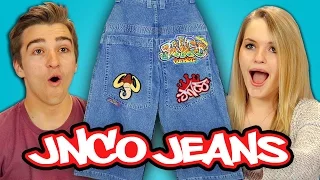 TEENS REACT TO 90s FASHION - JNCO JEANS