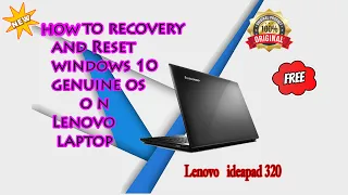 How to fully recovery and reset || Lenovo ideapad 320