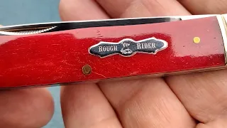 BACK IN STYLE!!!  Rough Ryder RR431 ~ a gorgeous smooth red bone trapper with early propeller shield