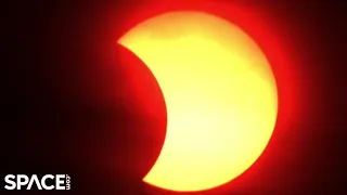 Moon eclipses sun over Canada in stunning time-lapse