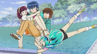 Ataru "again" interrupts Ryuunosuke and Shinobu's date at park!  ^_^  "Urusei Yatsura 2022" - うる星やつら