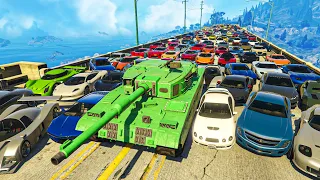 1 TANQUE vs 900.000 COCHES en GTA 5 ONLINE