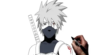 How To Draw Kakashi (Anbu) | Step By Step | Naruto