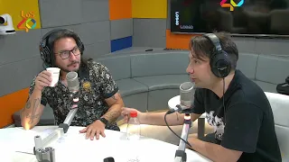 Fabrizio Copano tirando la talla en el "Pongámonos Serios"