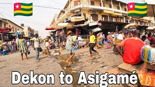 4k walk in Lomé Togo west Africa 🇹🇬. Dekon to Asigamé