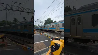 Railroad crossing in Kyoto, Japan (2 July 2023)