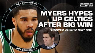 Bob Myers reacts to Celtics' 50-POINT WIN: They showed us WHO THEY ARE! | NBA Countdown