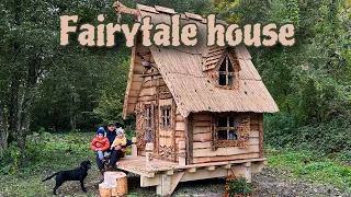 Unveiling the Completed Fairy House. A Magical Dwelling in Nature