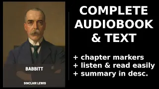 Babbitt (1/2) 📖 By Sinclair Lewis. FULL Audiobook