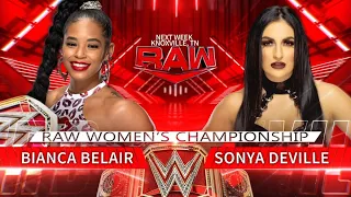 Bianca Belair vs Sonya Deville Full Match WWE Raw 12 September