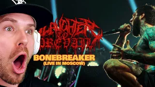 SLAUGHTER TO PREVAIL - BONEBREAKER (LIVE IN MOSCOW) OFFICIAL VIDEO (REACTION!!!)