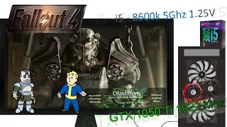 Fallout 4 | 4K/2k/1080p/900p | i5 8600k | GTX 1050 Ti 4 GB | FPS graph