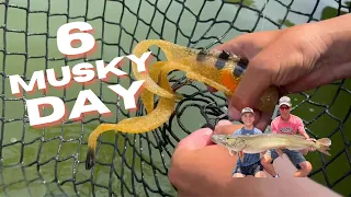 6 MUSKY DAY - A Crazy Day Of Muskie Fishing