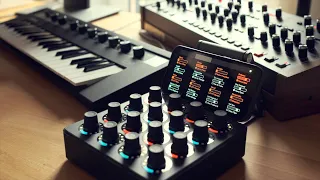 Sixteen knobs and a screen // MIDI controller vs. TouchOSC